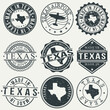 © josepperianes - Texas Set of Stamps. Travel Stamp. Made In Product. Design Seals Old Style Insignia.