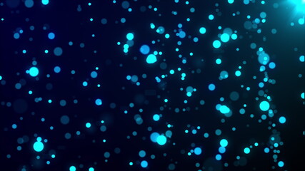 Poster - 3d rendering of abstract backdrop with blink particles. Computer generated glare rain with glitter.