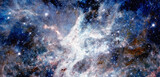 Fototapeta Kosmos - Science fiction space wallpaper. Elements of this image furnished by NASA