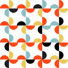 seamless pattern with retro feel. background, geometric