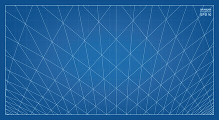 Poster - abstract 3d wireframe pattern of surrounding contour pattern. vector 3d illustration.