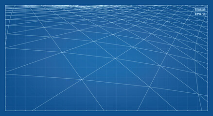 Poster - abstract 3d wireframe pattern of surrounding contour pattern. vector 3d illustration.