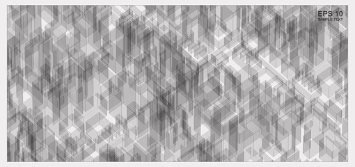 Poster - abstract matrix wireframe space of building. 3d perspective wireframe background. vector.