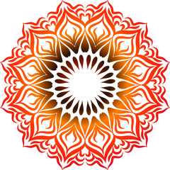 Poster - Flower Mandalas. Vintage decorative elements. Oriental pattern, vector illustration. Islam, Arabic, Indian,vector illustration with color.