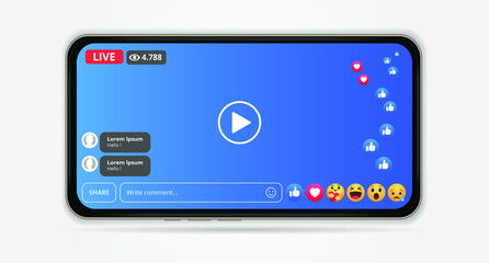 facebook live streaming with mobile element