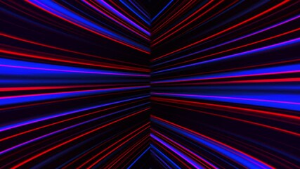 Poster - Abstract neon glow of spotlight lines, computer generated. 3d rendering abstract background with colorful rays