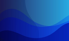 Blue Flow Shapes Background Vector Illustration