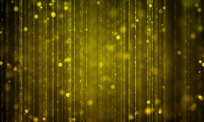 Wall Mural - Beautiful golden particle line pattern background
