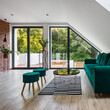© Dariusz Jarzabek - Attic drawing room with balcony doors