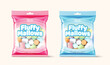 Fluffy marshmallow packets
