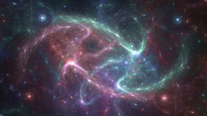 Wall Mural - fantasy star background, deep space illustration