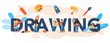 © inspiring.team - Drawing typographic header. Idea of creative people and profession