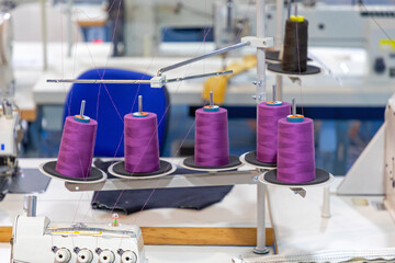 Poster - Purple Yarn Spools