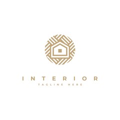 Wall Mural - interior logo design inspiration symbol vector template