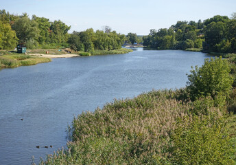 Tsna river on a summer day