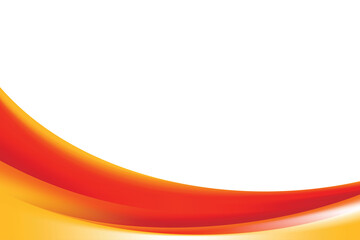 Fototapete - Abstract Smooth Fresh Orange Curvy Background Design Template Vector, Blurry Orange Mesh Gradient Element with Copy Space for Text