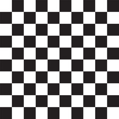 Poster - Seamless, repeatable checkered, chequered squares pattern and background. Chessboard, chess, checkerboard texture, pattern. Simple, basic monochrome, pepita, alternating squares backdrop