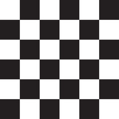 Poster - Seamless, repeatable checkered, chequered squares pattern and background. Chessboard, chess, checkerboard texture, pattern. Simple, basic monochrome, pepita, alternating squares backdrop