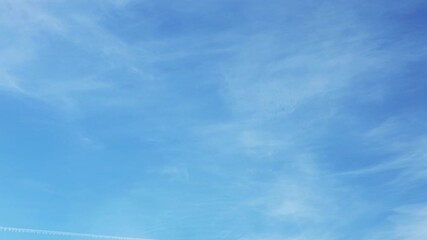 blue sky and soft clouds timelapse