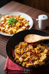 Wall Mural - mapo tofu. traditional spicy chinese food