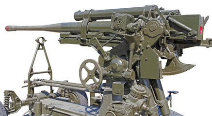 Artillery gun from the World War II age