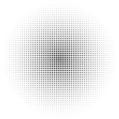 Aufkleber - Halftone vector illustration. Geometric half tone design element