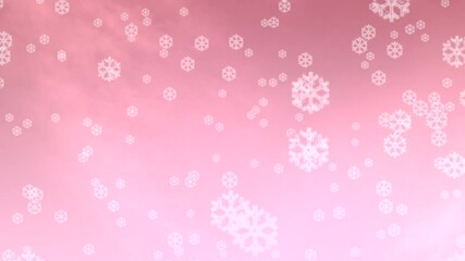 Poster - intro animation with snow falling  for opening , logo, transition and title.