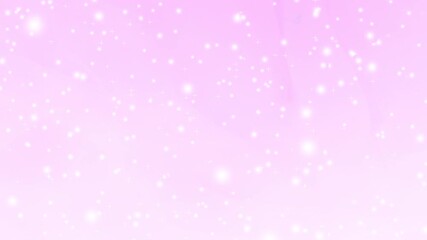 Poster - intro animation with snow particle falling against pink abstract pattern background for opening , logo, transition and title.