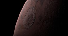 Olympus Mons In Mars Planet