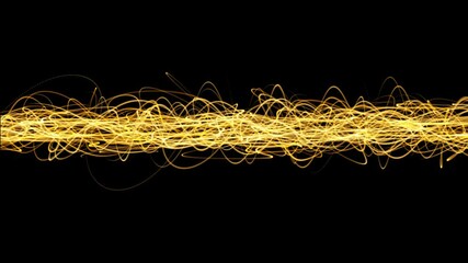 Particles animation as streams of energy passing trough space in time.
