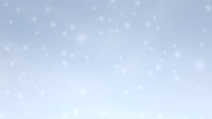 Poster - intro animation with  snow  falling for opening , logo, transition and title.