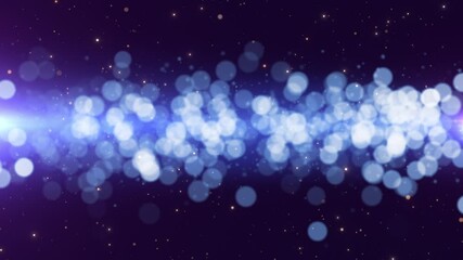 Wall Mural - magic lights shiny particles background loop