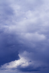 Wall Mural - majestic high rain clouds, beautiful stormy sky.