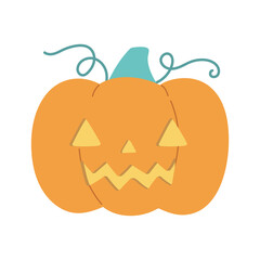 Sticker - happy halloween creepy pumpkin cartoon character