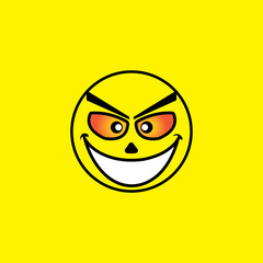 Wall Mural - Smile emotion icon vector illustration design