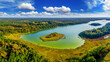 jezioro Łańskie w północno-wschodniej Polsce