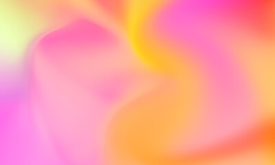 Abstract yellow orange and pink soft cloud background in pastel colorful gradation.