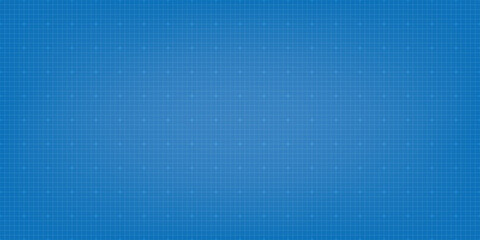 Blueprint digital paper background. Grid vector background
