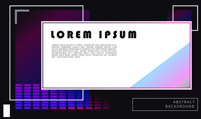 Poster - Abstract Slideshow Background Vector Wireframe