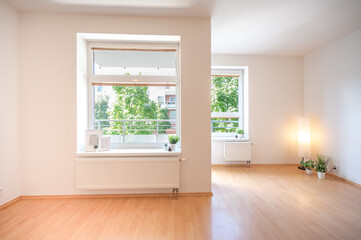 Empty room in an appartment, indoor.