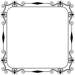 Canvas Print - 
Line icon design of square frame 
