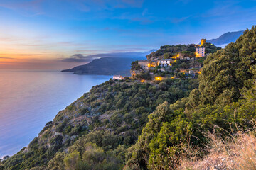 Canvas Print - Mountain Village Corsica