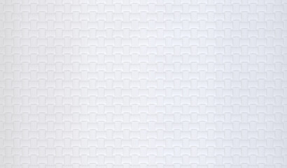 Poster - 3d rendering. White carft pattern surface material texture wall backgorund.