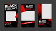 © bill81 - Black Friday editable Stories template design. Design for social media.