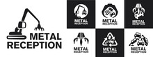 Vector Logo Reception And Utilization Scrap Metal