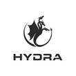 hydra logo black icon design vector illustration