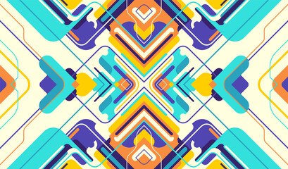 Poster - decorative abstract background design in color. vector illustration.