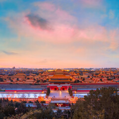 Wall Mural - Shenwumen (Gate of Divine Prowess) at the north end of the Forbidden City in Beijing, China
