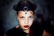 © Ирина Ваганова - Halloween style girl in long black dress and crown