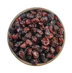 Poster - raisins in bowl with clipping path